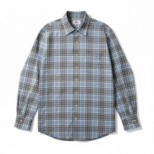 Peter Millar Button Up Shirt Men XLarge Multicolor Blue Plaid Cotton Long Sleeve